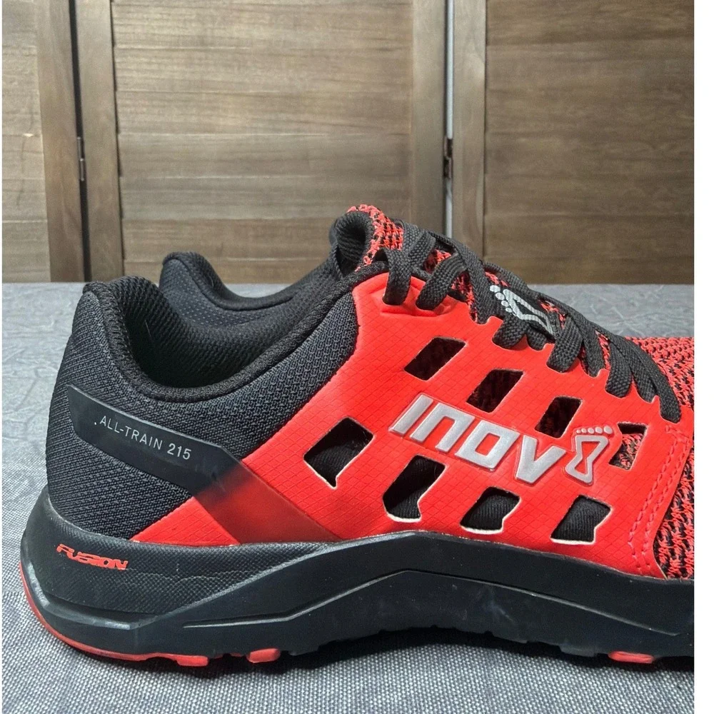Inov-8 Sneakers Womens 9 All Train 215 Knit Red Black Cross-Training Athletic